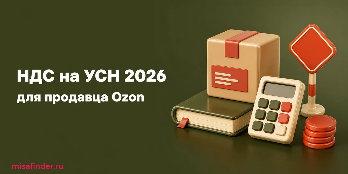 НДС на УСН 2026 для продавца Ozon: лимит 20 млн, 5% или 22%