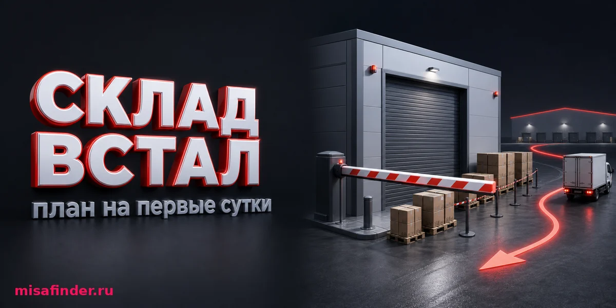 Склад Ozon остановлен: протокол первых суток для продавца