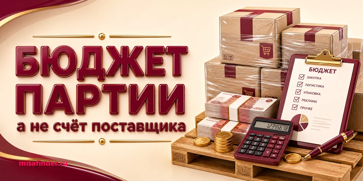 Закупка товара для маркетплейсов: бюджет партии 2026